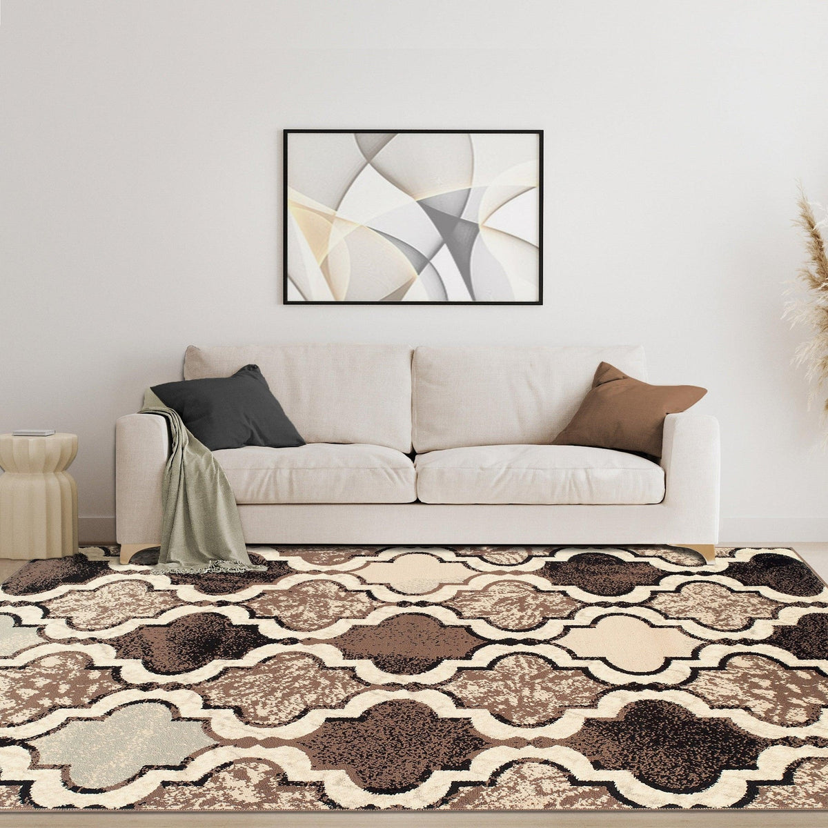 Viking Contemporary Geometric Trellis Indoor Area Rug or Runner