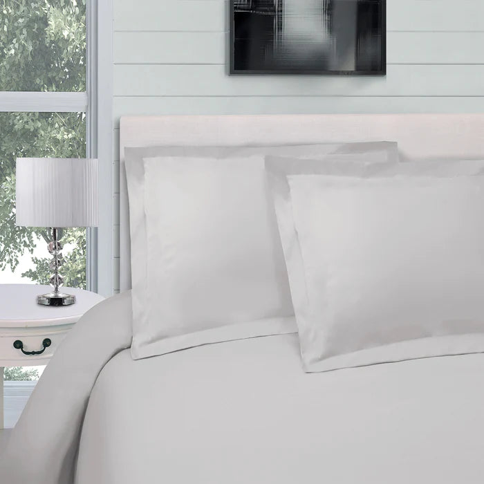 Egyptian Cotton 300 Thread Count Solid Duvet Cover Set