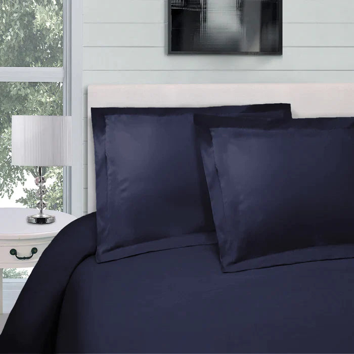 Egyptian Cotton 300 Thread Count Solid Duvet Cover Set