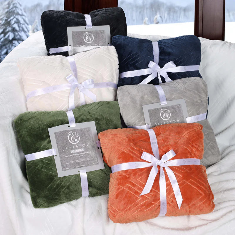 Alaska Diamond Flannel Fleece Plush Ultra-Soft Blanket
