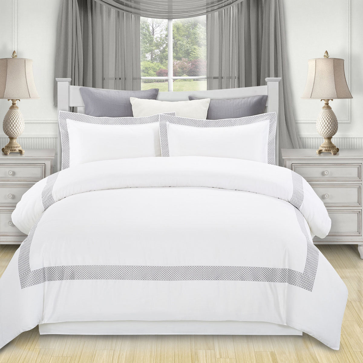 Glenmont Embroidered Duvet Cover Set