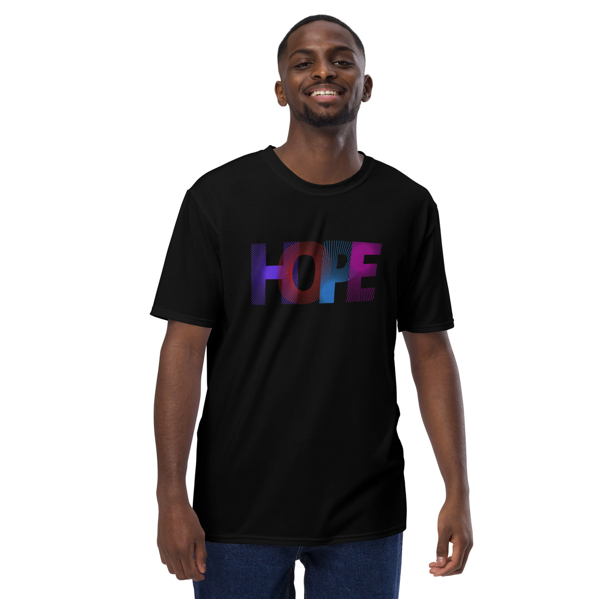 Men's T-Shirt with HOPE Letter Design