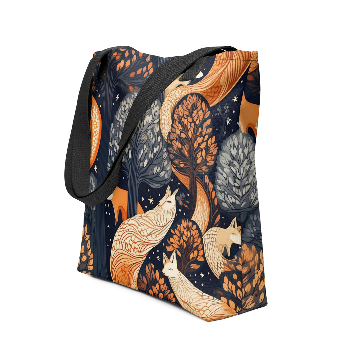 Women's Handbag with Fox Pattern Design 2.6 Gal Stylish Trendy Bag for Women