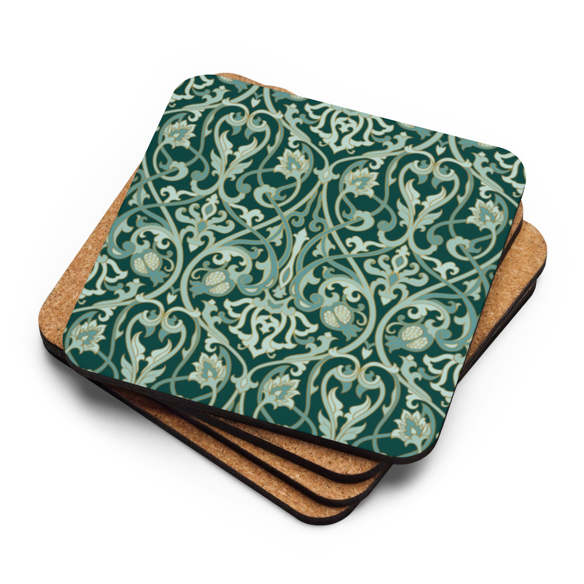 Cork-back Coaster Set | Stylish & Durable Table Protection