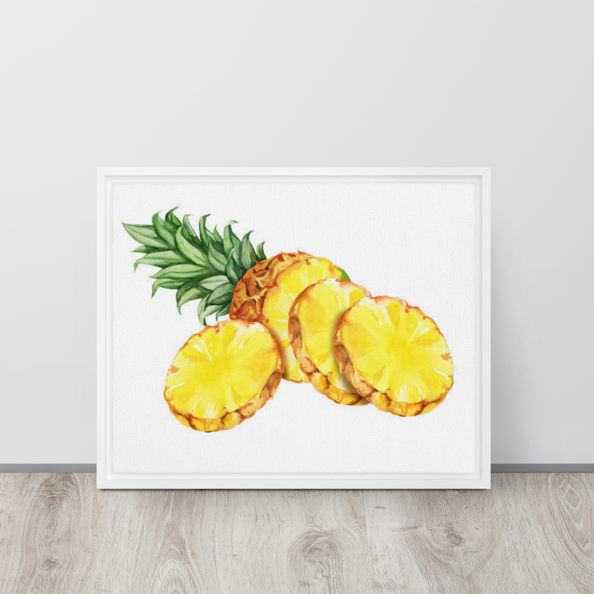 Framed canvas Wall Hanging Pineapple Picture Deux