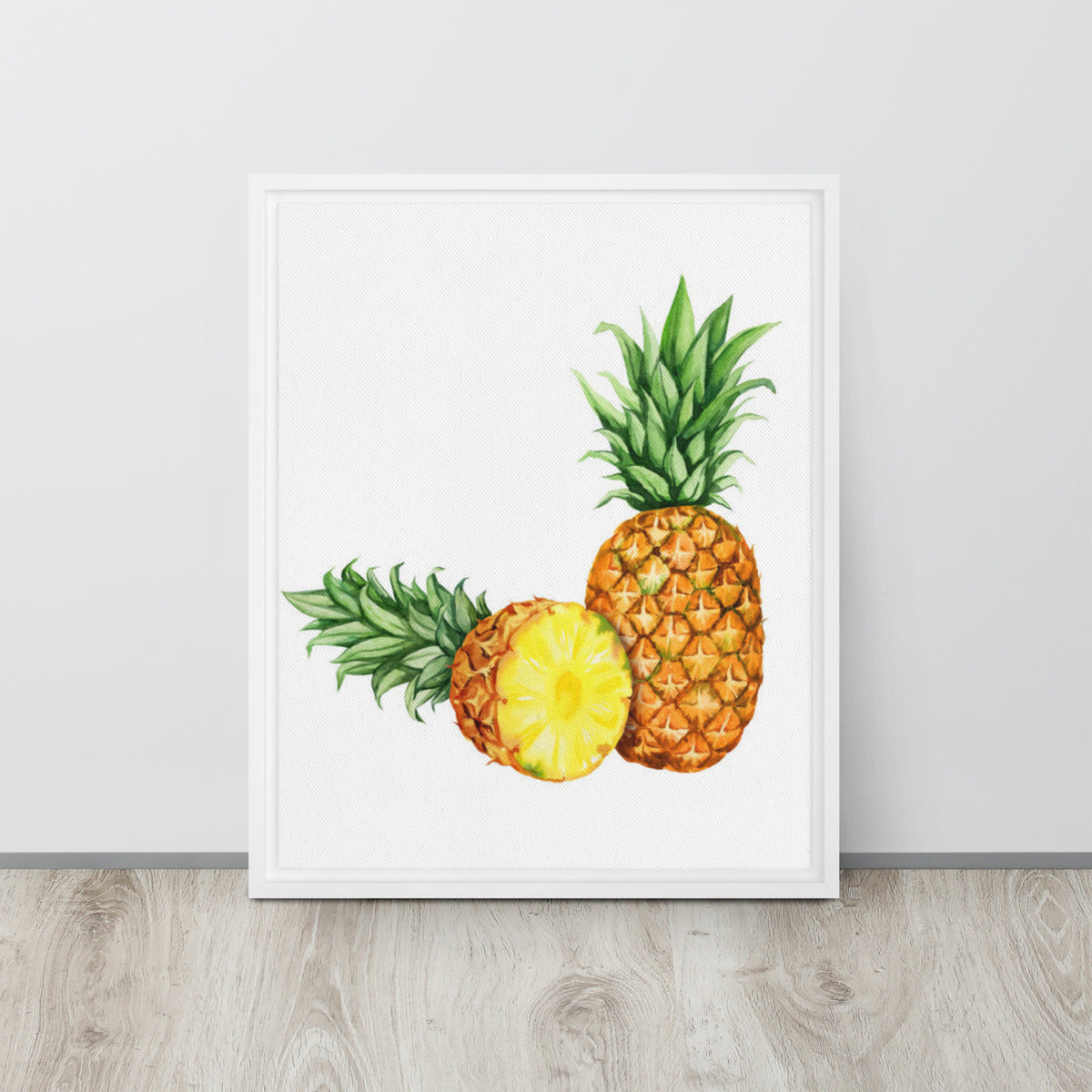 Framed Canvas Wall Hanging Pineapple Picture Six