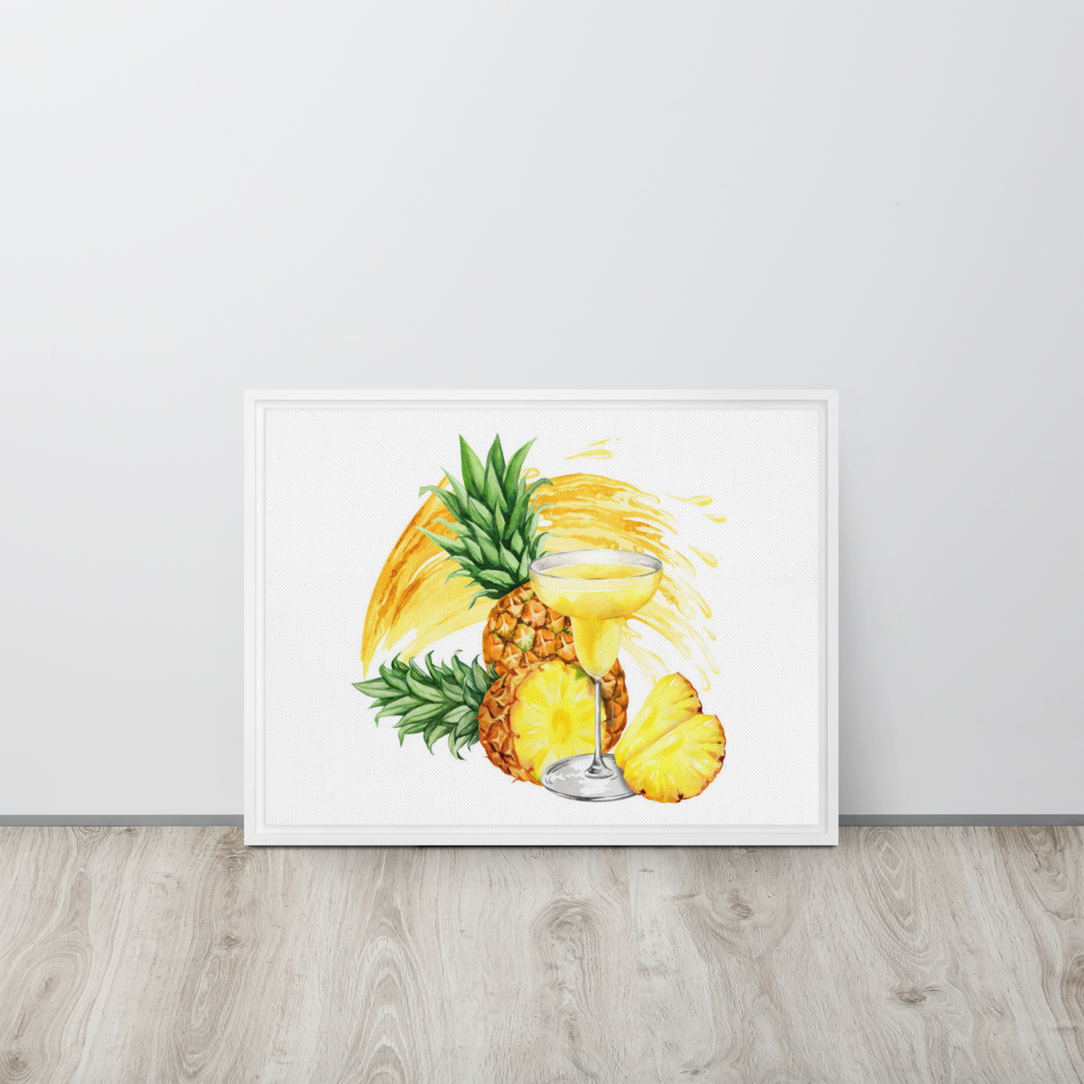 Framed canvas Wall Hanging Pineapple PIcture Cinq