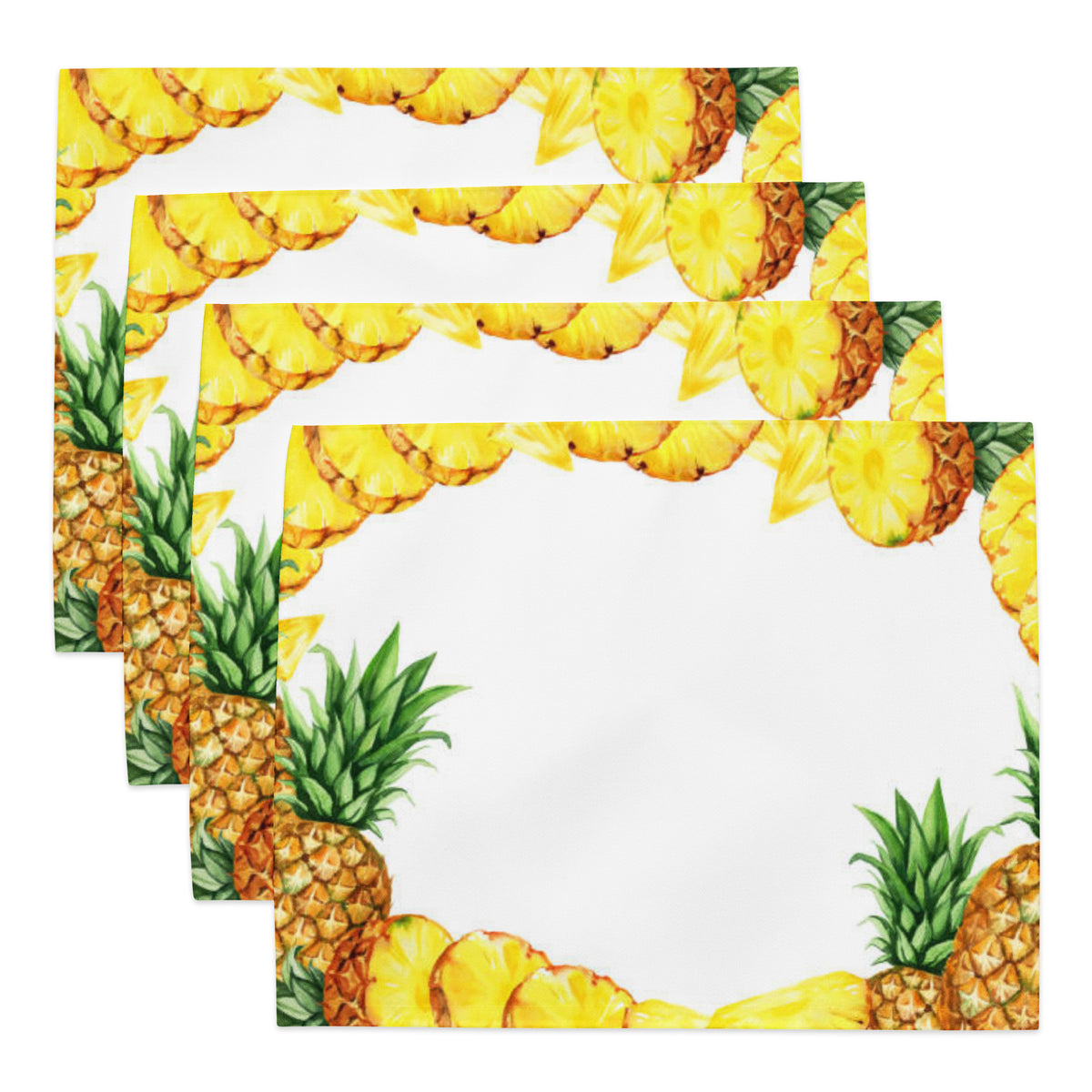 Placemat Set Pineapple Theme