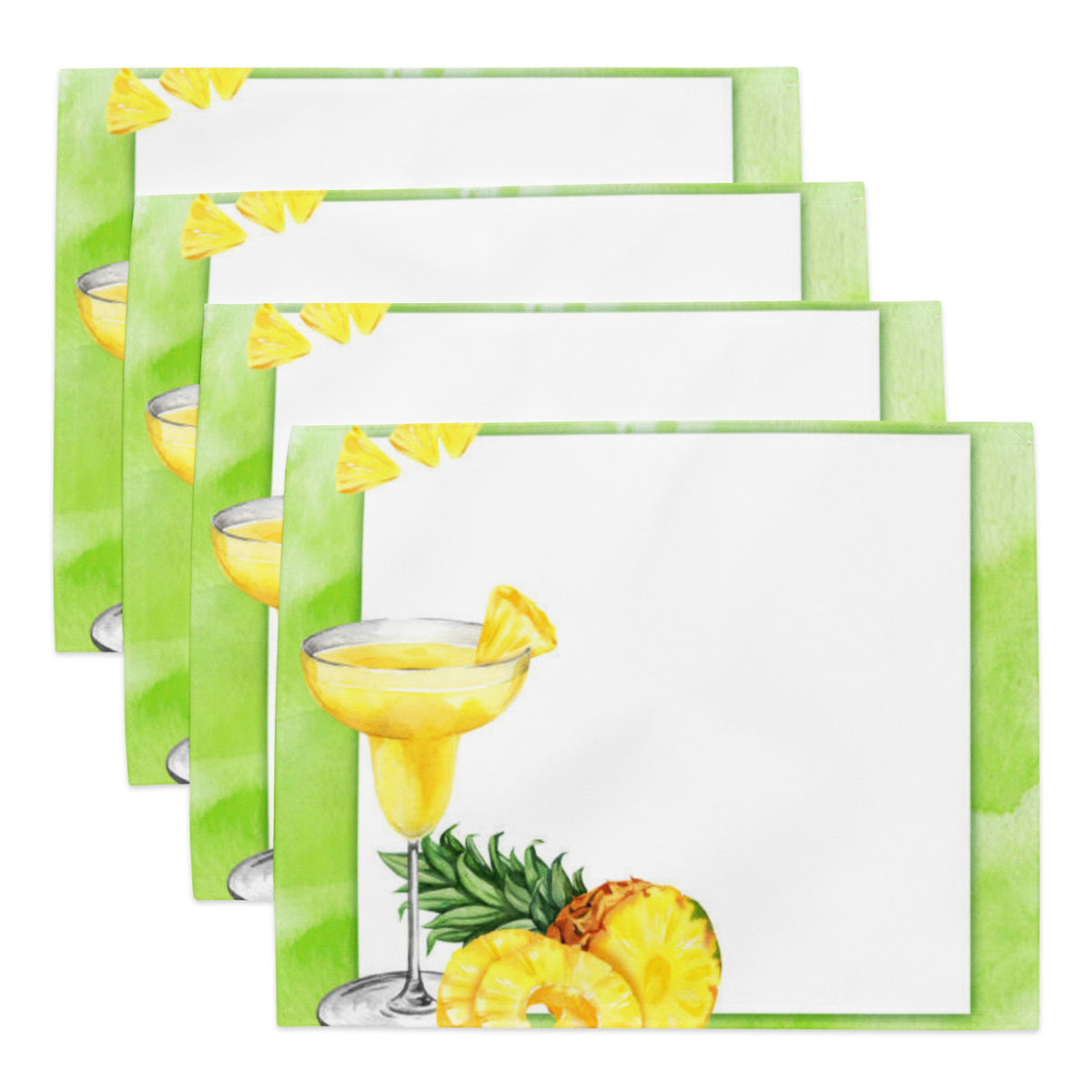 Placemat Set Pineapple Theme