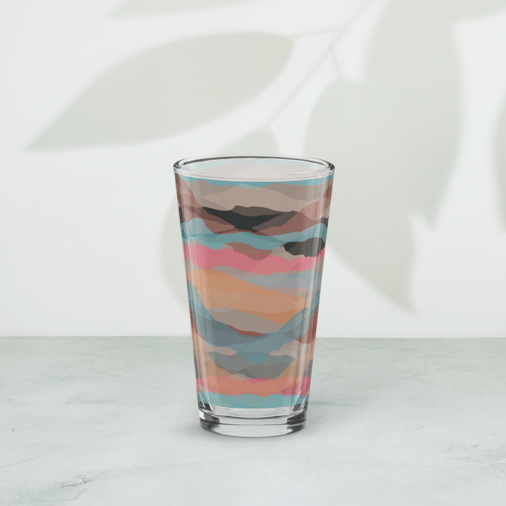 Shaker Pint Glass with Colorful Print | Perfect for Every Occasion