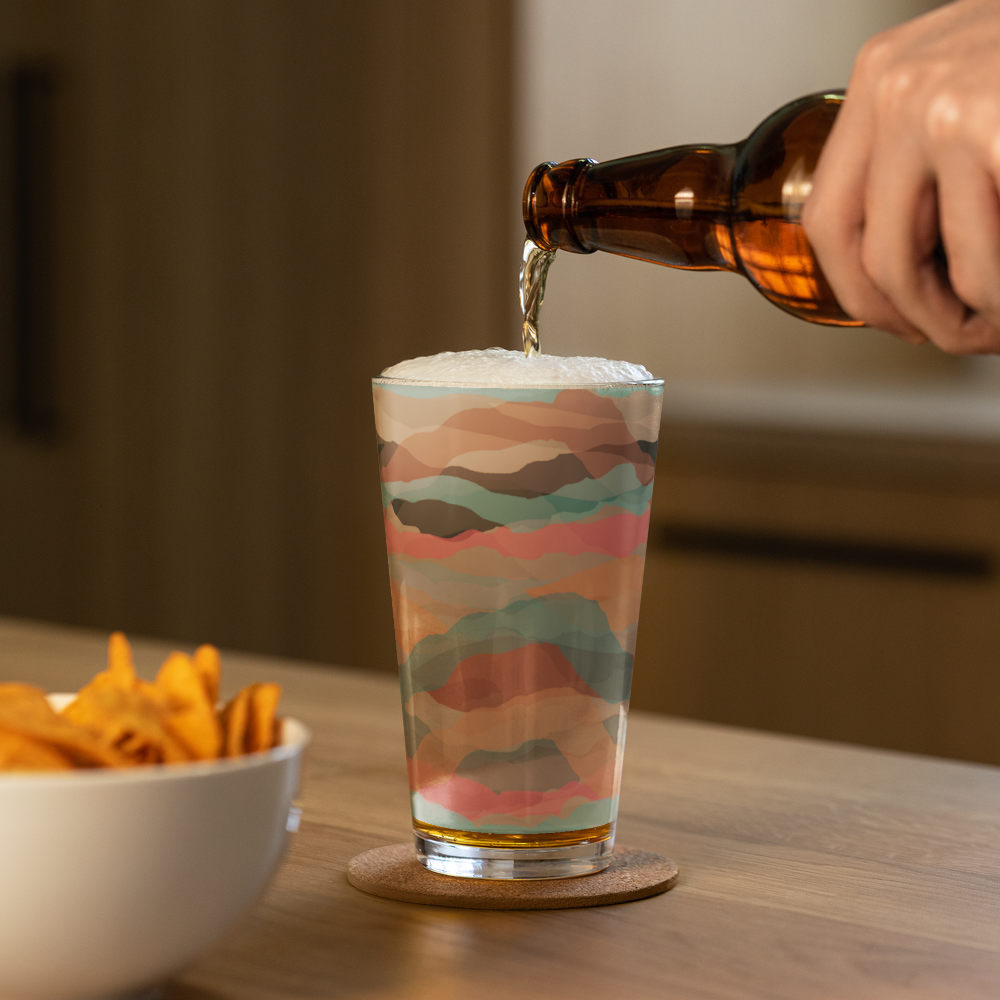 Shaker Pint Glass with Colorful Print | Perfect for Every Occasion