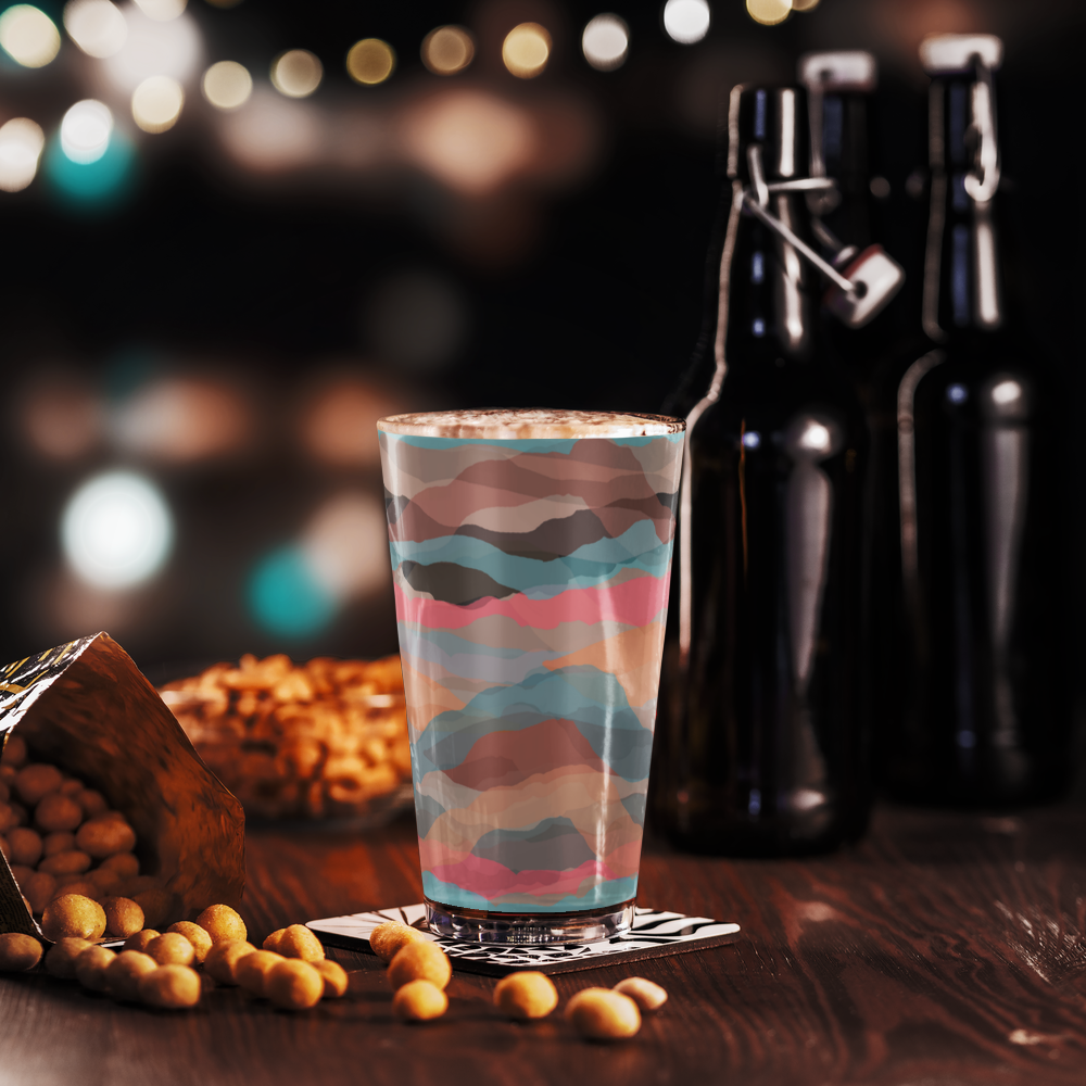 Shaker Pint Glass with Colorful Print | Perfect for Every Occasion