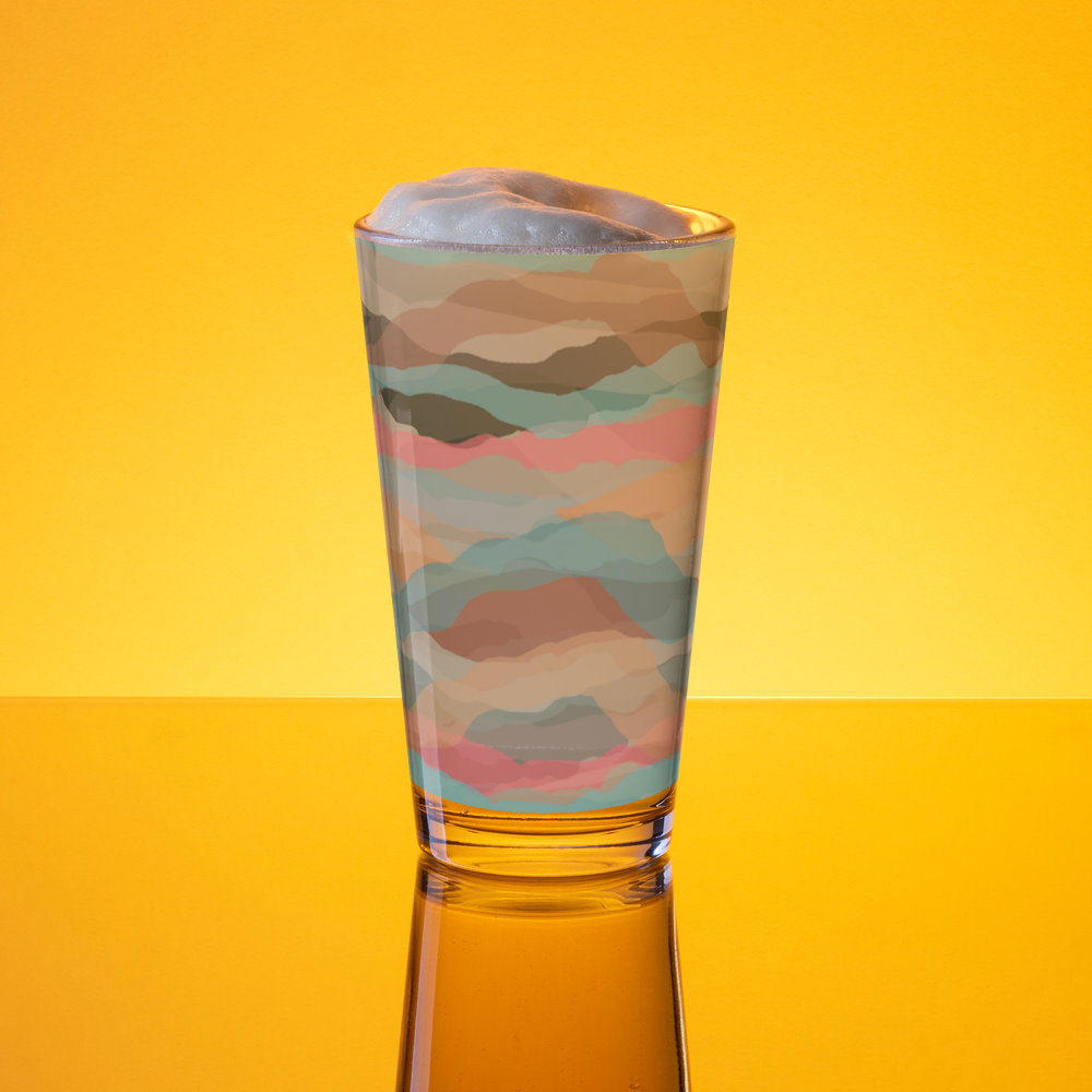 Shaker Pint Glass with Colorful Print | Perfect for Every Occasion