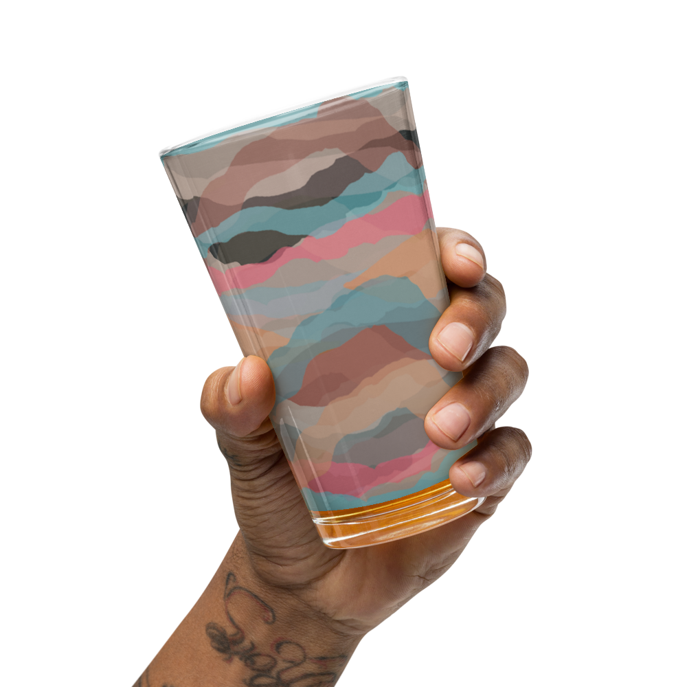 Shaker Pint Glass with Colorful Print | Perfect for Every Occasion