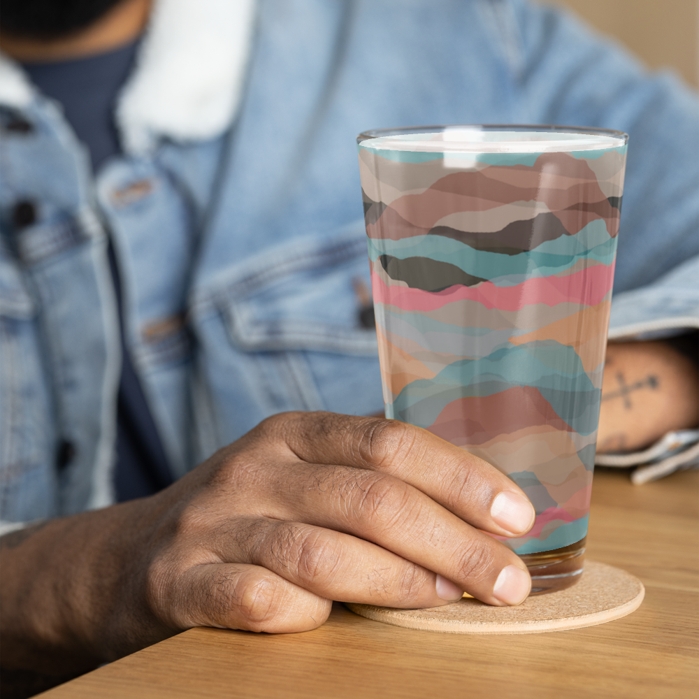 Shaker Pint Glass with Colorful Print | Perfect for Every Occasion