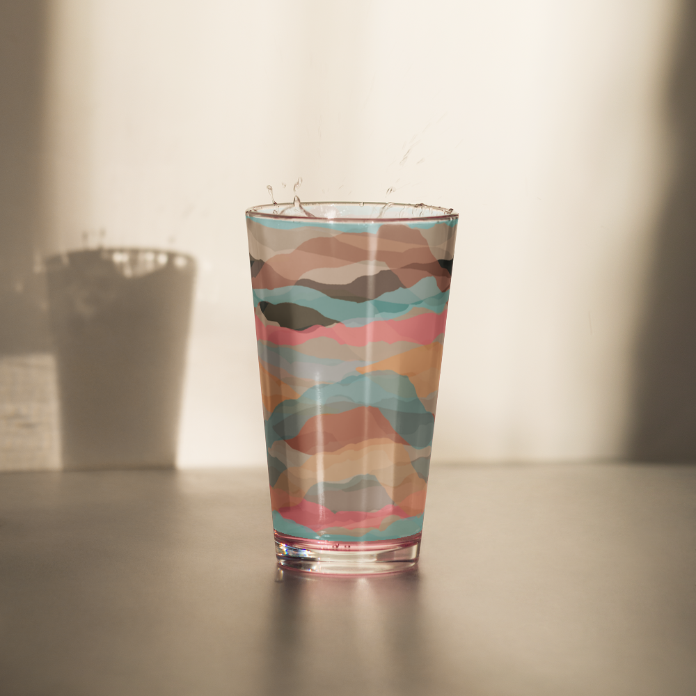 Shaker Pint Glass with Colorful Print | Perfect for Every Occasion