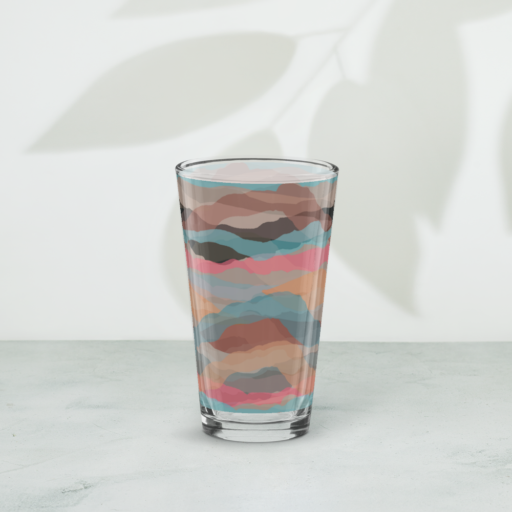 Shaker Pint Glass with Colorful Print | Perfect for Every Occasion