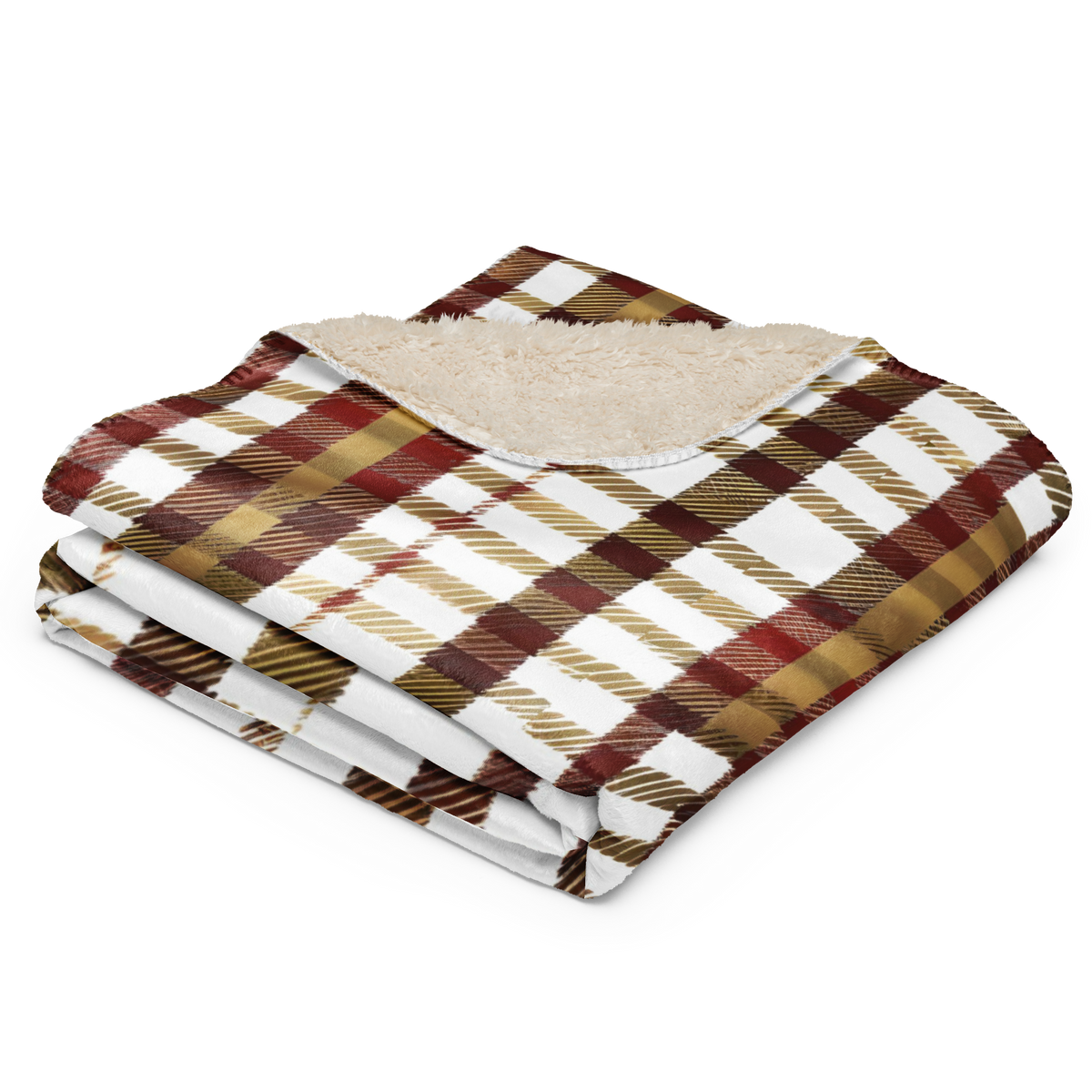 Red Plaid Sherpa Blanket for Festive Warmth & Stylish Comfort