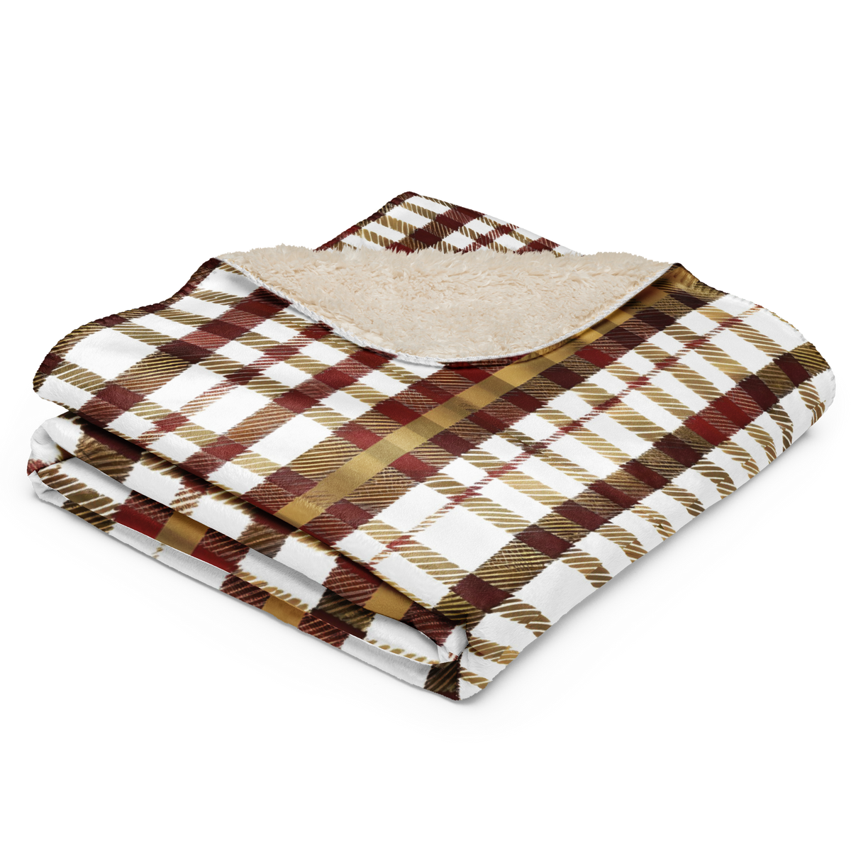 Red Plaid Sherpa Blanket for Festive Warmth & Stylish Comfort