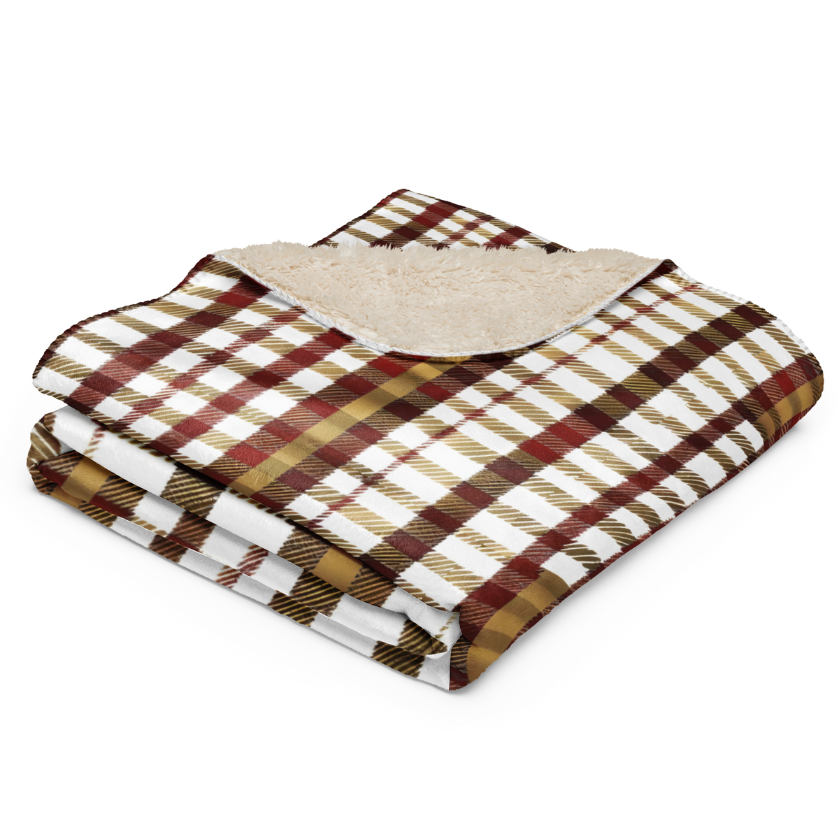 Red Plaid Sherpa Blanket for Festive Warmth & Stylish Comfort